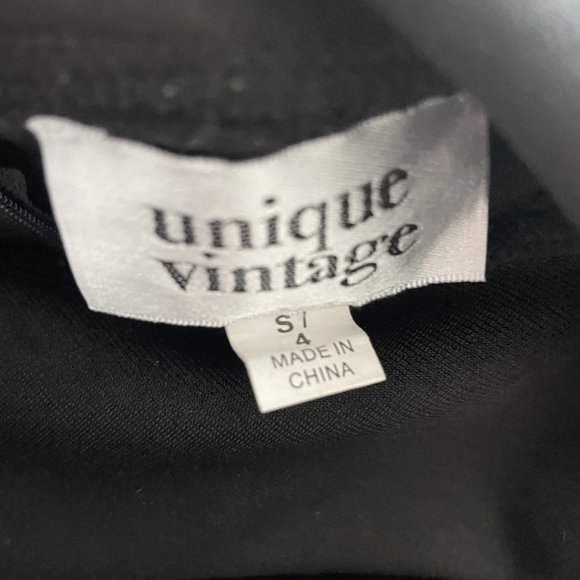 Unique Vintage Black Wiggle Dress - Picture 2 of 3